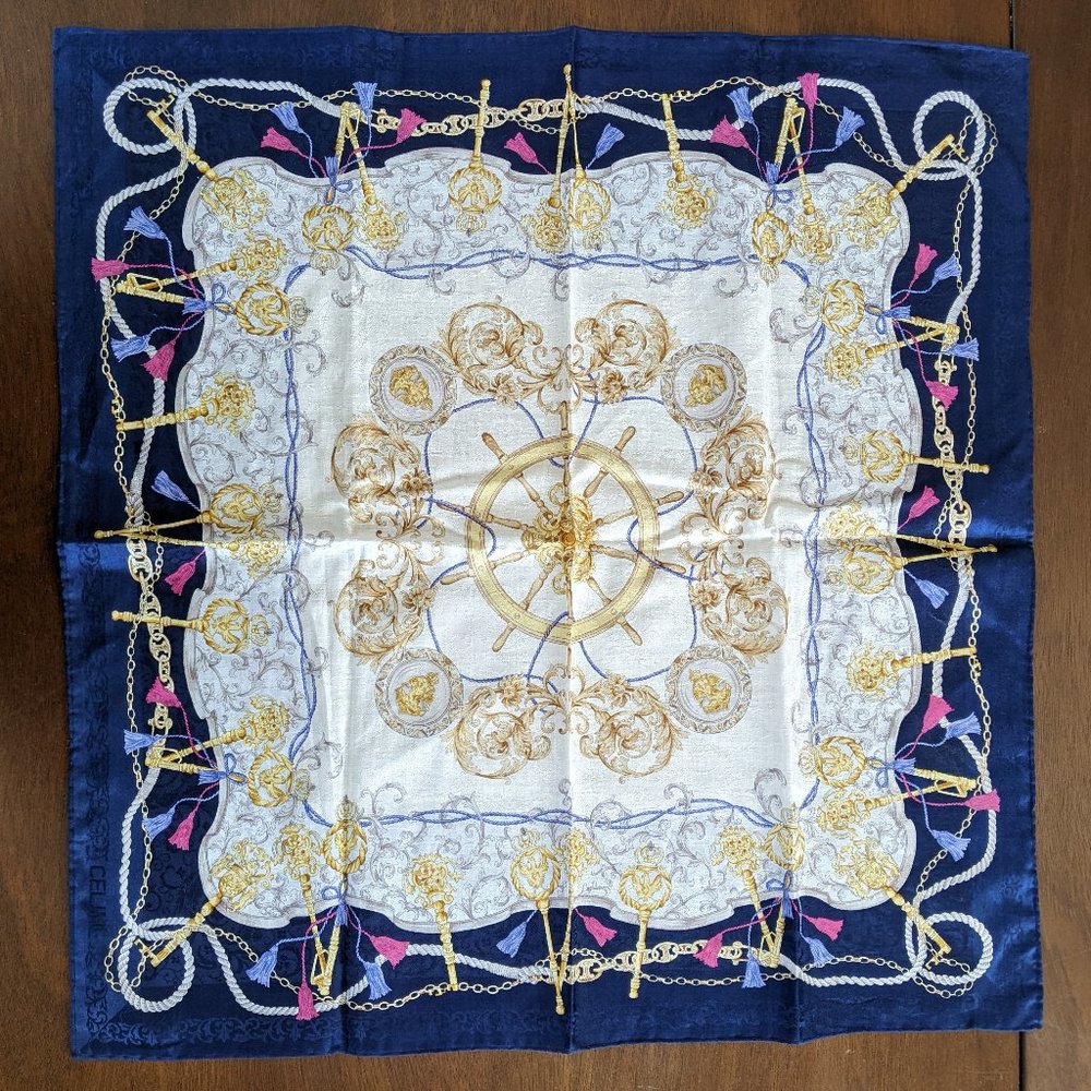 Vintage Celine Handkerchief Square Scarf